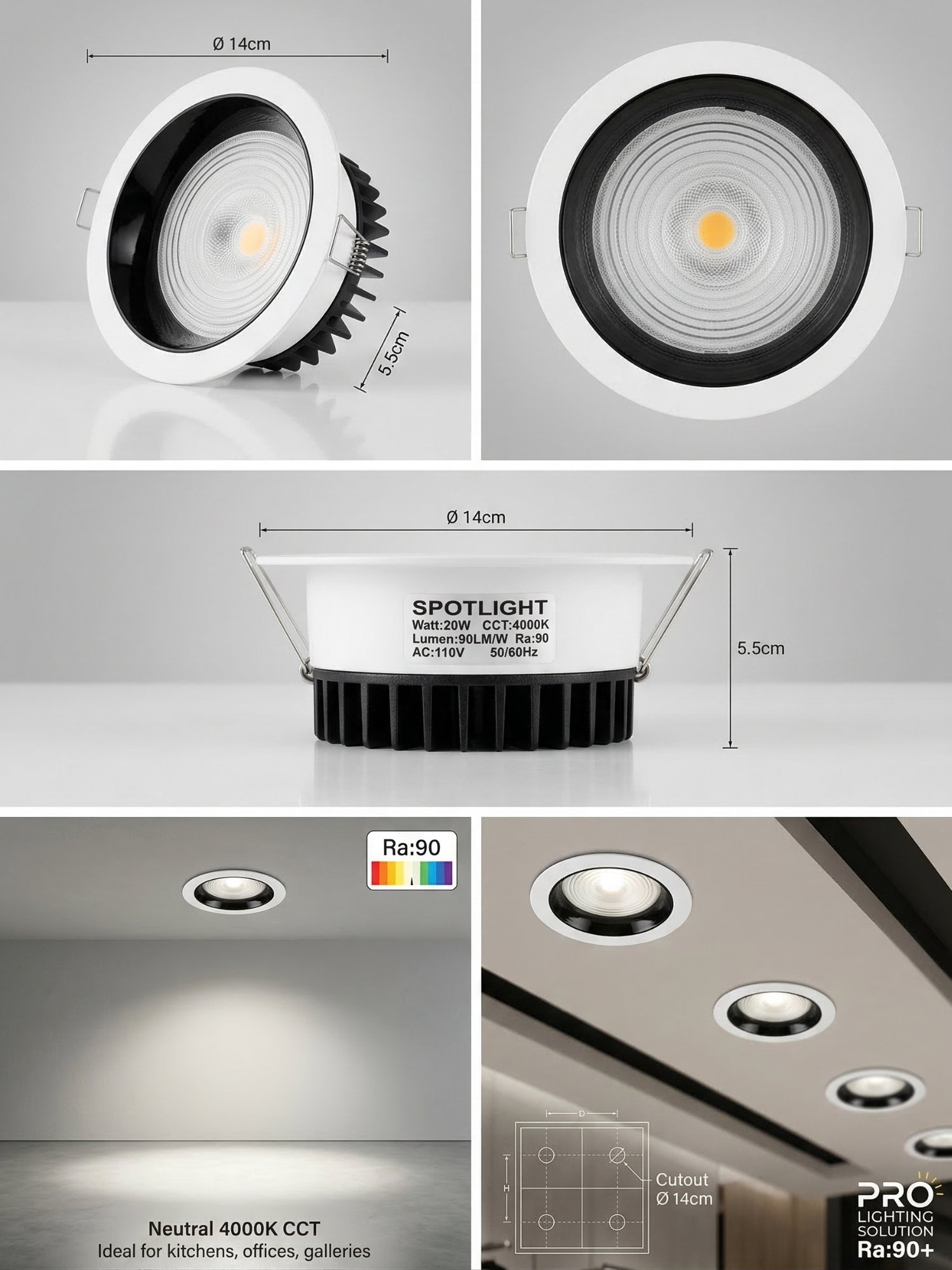 20W LED Downlight